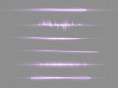 Yatay mor ışık ışınları, flaş mor çizgi.