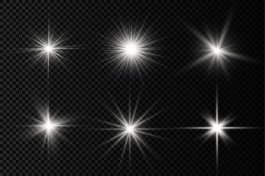 Parlayan beyaz ışık, patlayan güneş ışınları..