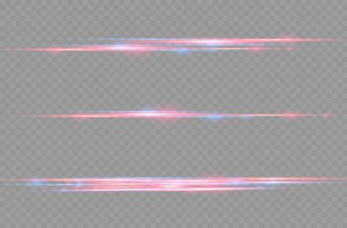 Kırmızı mavi hareketli polis hattı, yatay ışık huzmeleri