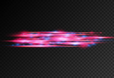 Kırmızı mavi hareketli polis hattı, yatay ışık huzmeleri