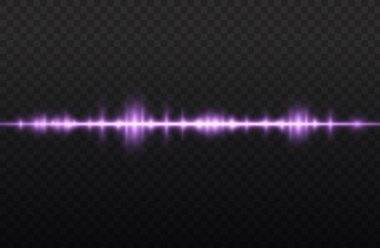 Yatay mor ışık ışınları, flaş mor çizgi.