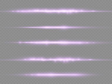Yatay mor ışık ışınları, flaş mor çizgi.