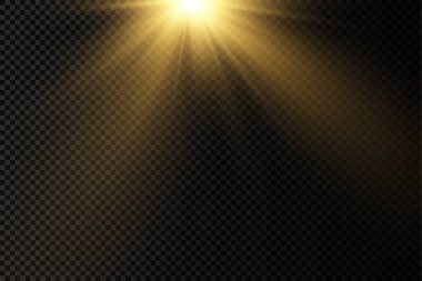 Sarı spot ışığı, projektör ışığı efekti.