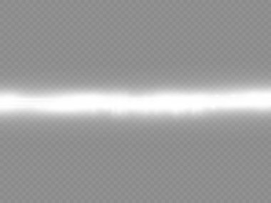 Yatay ışık ışınları, parlayan beyaz yatay çizgi