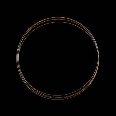 Parlayan altın ışık halkası ışığı..