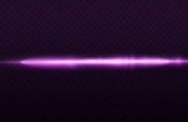 Yatay mor ışık ışınları, flaş mor çizgi.