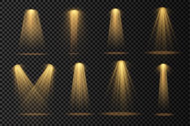 Sarı spot ışığı, projektör ışığı efekti.