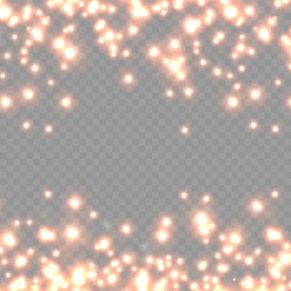 Пилові іскри, червоні зірки особливий світловий ефект . — стоковий вектор