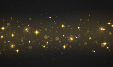 Soyut parlak bokeh ışıkları, sihirli toz.