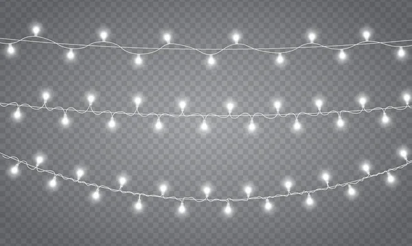 Leuchtende Lichter Girlanden Weihnachten, LED-Neonlampe. — Stockfoto