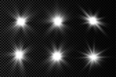 Parlayan beyaz ışık, patlayan güneş ışınları..