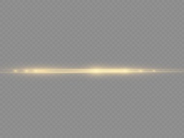 Yatay ışık ışını, parlak sarı yatay çizgi