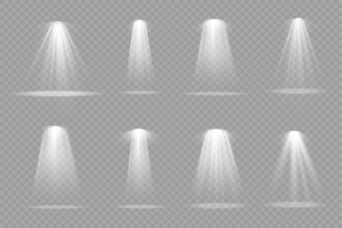 Beyaz spot ışığı, projektör ışığı efekti.