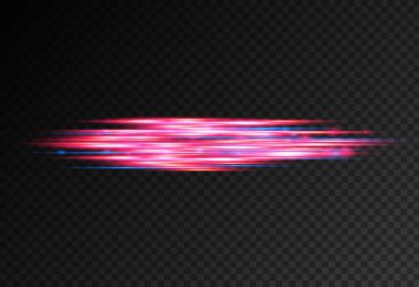 Kırmızı mavi hareketli polis hattı, yatay ışık huzmeleri