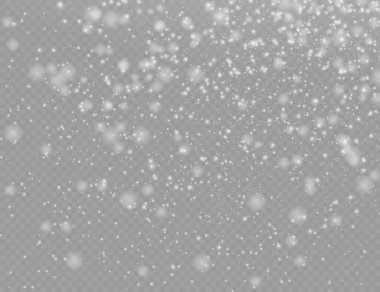 Beyaz toz parçacıkları, parlayan ışıklar, yıldız.