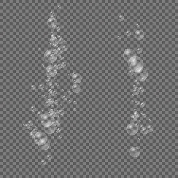 Bir dizi gerçekçi renkli sabun köpüğü.. 