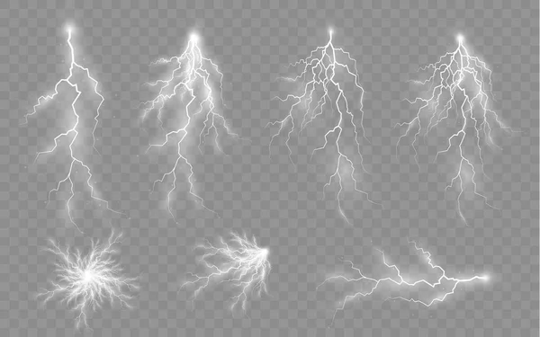 闪电、雷暴及闪电的影响 — 图库照片