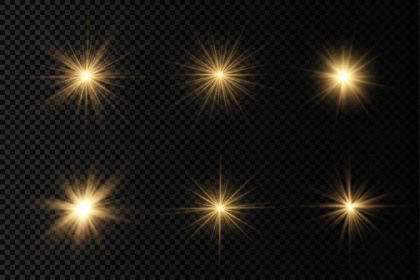 Parlak ışık yıldızı, sarı güneş ışınları, güneş ışığı.