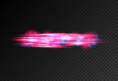 Kırmızı mavi hareketli polis hattı, yatay ışık huzmeleri