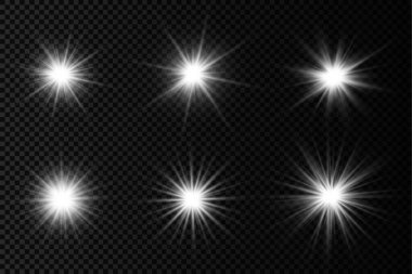 Parlak ışık yıldızı, beyaz güneş ışınları, güneş ışığı.