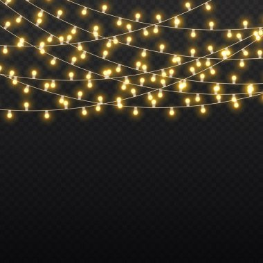 LED neon ışıklar altın Noel çelengi süslemesi