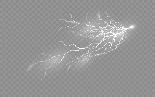 Die Wirkung von Gewitter und Blitz — Stockfoto