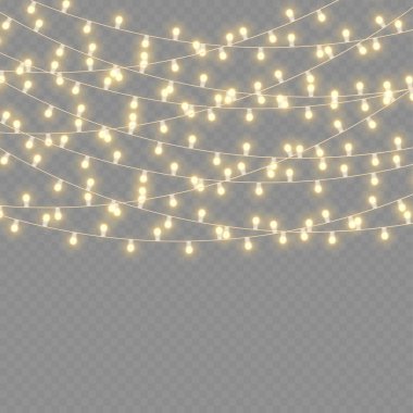 LED neon ışıklar altın Noel çelengi süslemesi