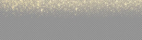 Sarı toz parçacıkları, altın kıvılcımlar, ışıklar, yıldız — Stok fotoğraf