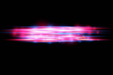 Kırmızı mavi hareketli polis hattı, yatay ışık huzmeleri