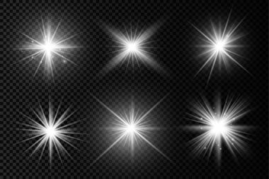 Parlak ışık yıldızı, beyaz güneş ışınları, güneş ışığı.
