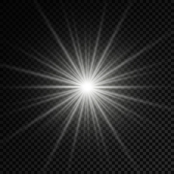 Parlayan beyaz ışık, patlayan güneş ışınları..