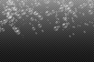 Bir dizi gerçekçi renkli sabun köpüğü.. 