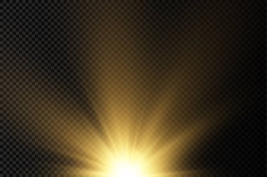 Sarı bir spot ışığı altın projektör ışığı