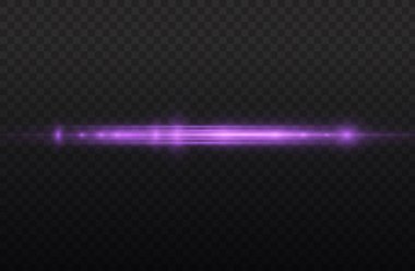 Mor parlak çizgi, mor yatay ışık ışınları.