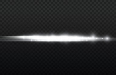 Yatay ışık ışınları, parlayan beyaz yatay çizgi