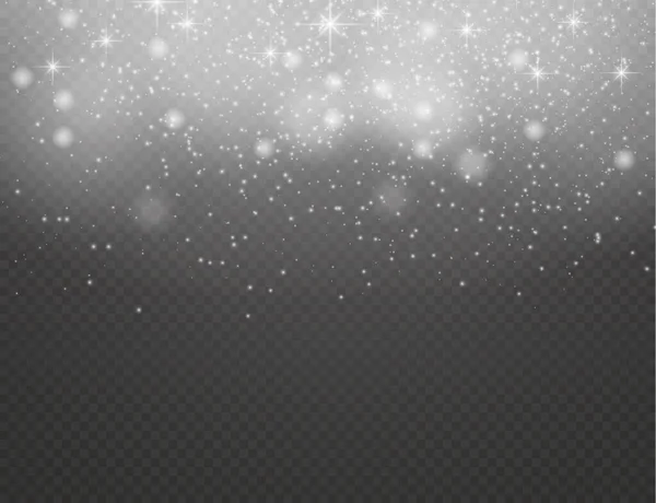 Λευκή Σκόνη Σπινθήρες Και Λάμψη Αστέρι Ειδικό Φως Χριστούγεννα Sparkl — Διανυσματικό Αρχείο