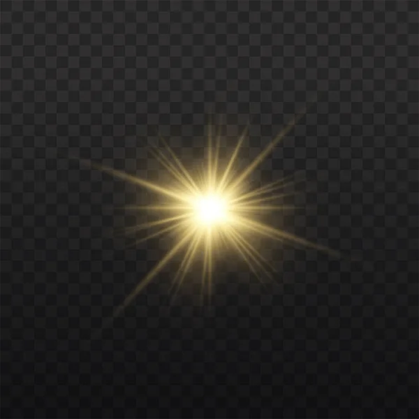 Star Burst Brilliance Glow Bright Star Yellow Glowing Light Burst — Stock Photo, Image