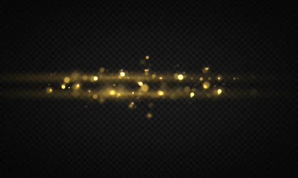 Ljus Abstrakt Glödande Bokeh Ljus Skinnande Stjärna Solpartiklar Och Gnistor — Stockfoto