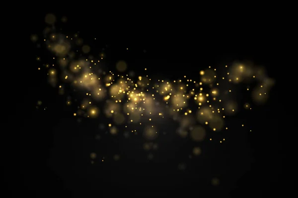 Licht Abstrakte Glühende Bokeh Lichter Leuchtende Sterne Sonnenpartikel Und Funken — Stockfoto