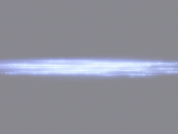 Rayos Luz Horizontales Paquete Llamaradas Lente Horizontal Azul Flash Rayos — Archivo Imágenes Vectoriales