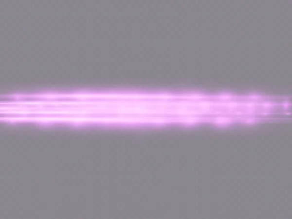 보라색 수정체 플레어 레이저 보라색 아름다운 — 스톡 벡터