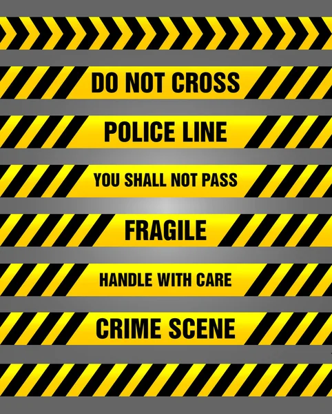 Uyarı bantlar - sarı ve siyah kalıp uyarı