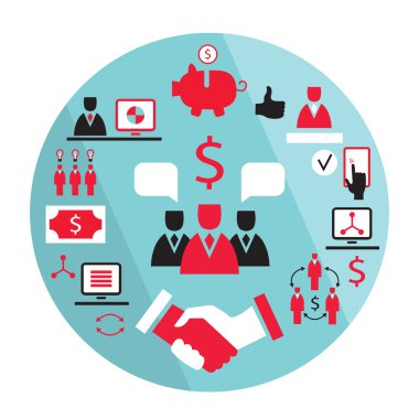 başarı kavramı kazanç düz iş öğeleri ortaklık para