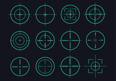 hedef vektör illüstrasyonunu ayarla