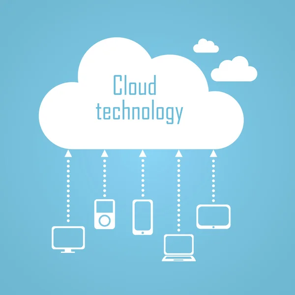 Хмара технології ілюстрацію — стоковий вектор