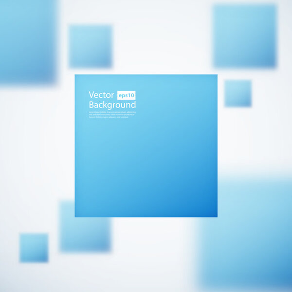 Абстрактный фон с размытыми квадратами
