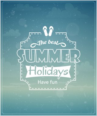 plaj tipografik arka plan