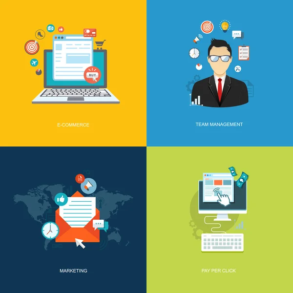 düz Internet Banner ayarlayın. Takım Yönetimi, pazarlama, e-Commerce