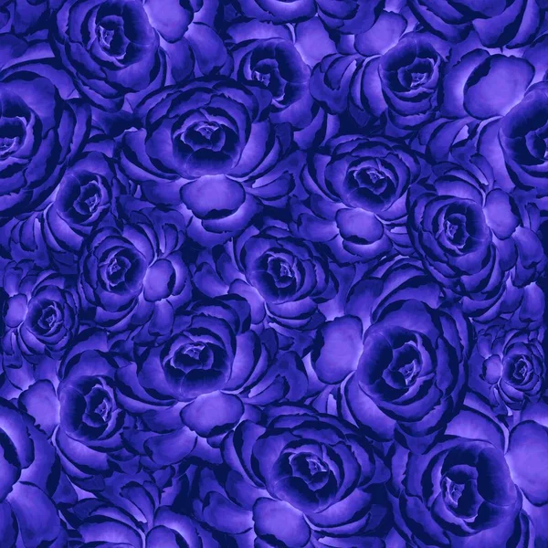 Seamless Abstract Beautiful Luminous Vivid Blue Floral Background Your Design — Fotografia de Stock