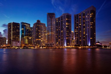 Miami manzarası, gece